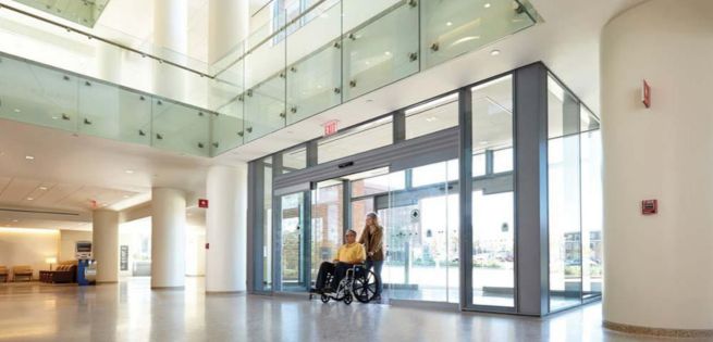 automatic door in a hospital